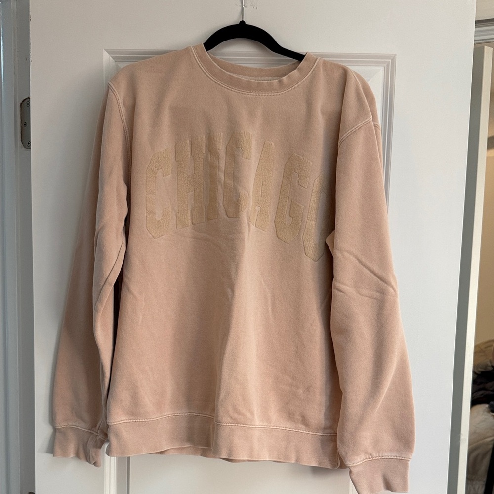 Chicago Light Pink Sweatshirt from Alice and Wonder boutique in Chicago